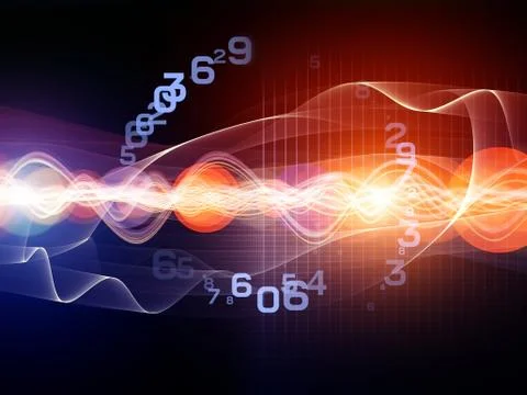 Abstract Wave Analyzer Illustrazione stock