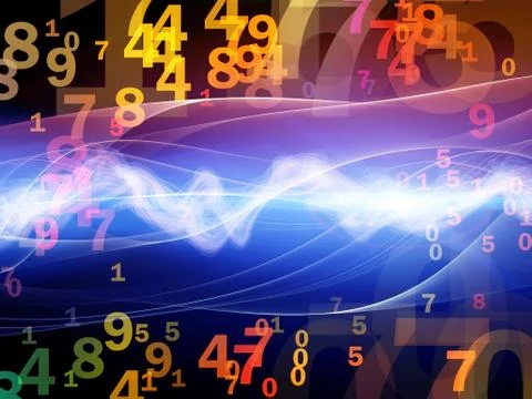 Abstract Wave Analyzer 스톡 일러스트