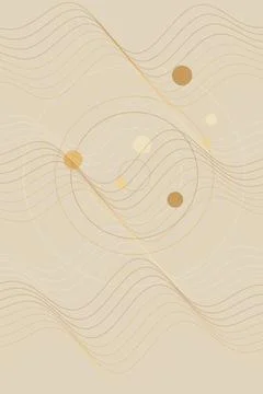 Abstract Wave and Circle Pattern Stock Photos