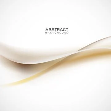 Abstract wave and line on white background. Soft curvy and wavy stripes element. Stock Illustration