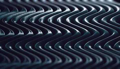 Abstract wave and ripple surface background.3d illustration Stock Illustration