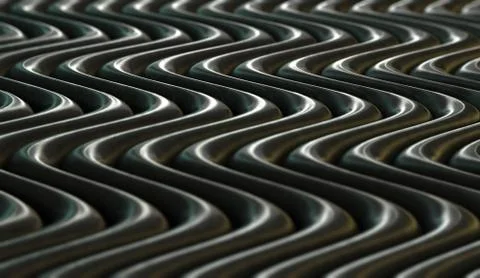 Abstract wave and ripple surface background.3d illustration Stock Illustration