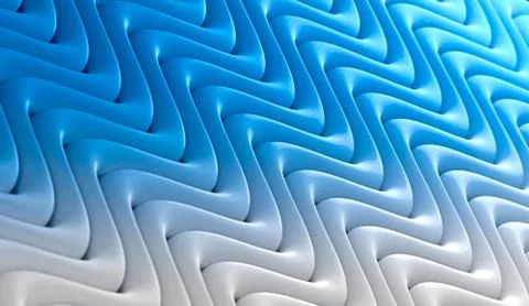 Abstract wave and ripple surface background.3d illustration Stock Illustration