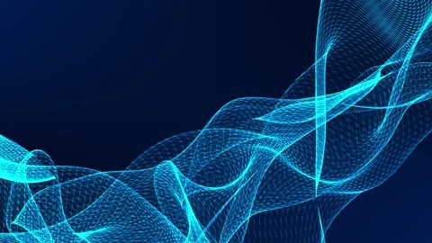 Abstract wave animated background Stock Footage 297654435