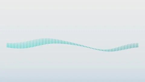 Abstract wave animation with vertical lines moving across gray screen backg.. Stock-Footage 341024868