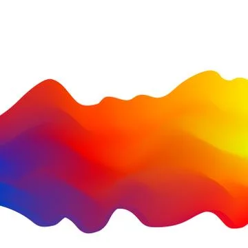 Abstract Wave background. 3d Vector colorful illustration. Иллюстрация