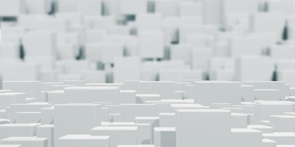 Abstract wave background Animated white square cubes gradient geometric ideas Illustrazione stock