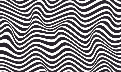 Abstract wave background black and white Illustrazione stock