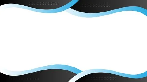 Abstract Wave Background With Blue Gradient and White Center Space Stock Illustration