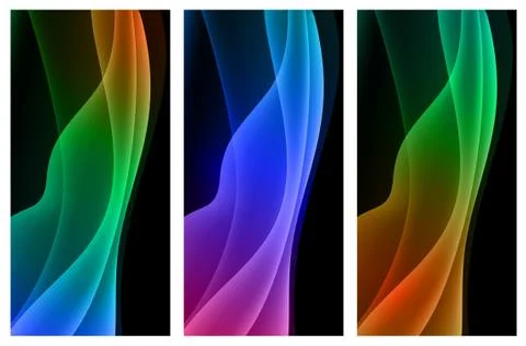Abstract Wave Background Collection Stock Illustration