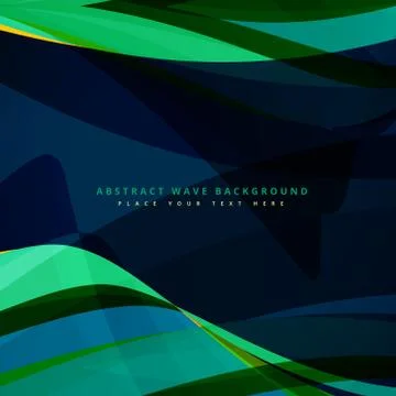 Abstract wave background design in dark color Illustrazione stock