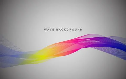 Abstract wave background design with space. Stock Illustration