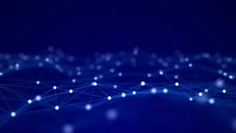 Abstract wave background with dots and lines. Futuristic modern dynamic wave. Stockbeeldmateriaal 146661186