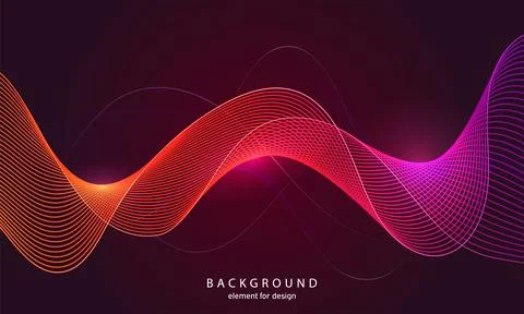 Abstract wave background. Element for design. Digital frequency track equaliz Stock Illustration