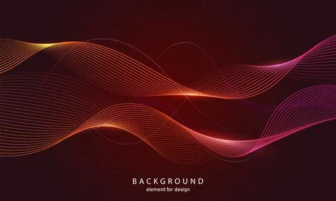 Abstract wave background. Element for design. Digital frequency track equaliz Stock Illustration