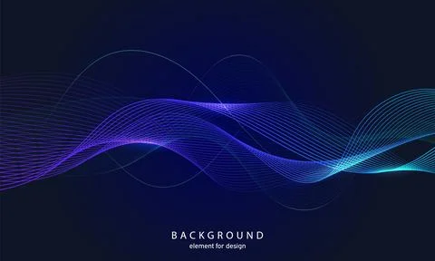 Abstract wave background. Element for design. Digital frequency track equaliz Stock Illustration