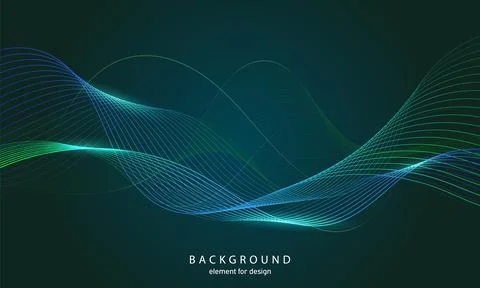 Abstract wave background. Element for design. Digital frequency track equaliz Stock Illustration