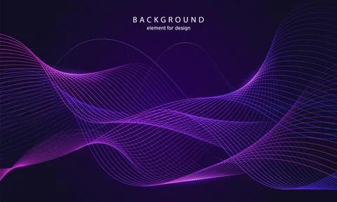 Abstract wave background. Element for design. Digital frequency track equaliz Stock Illustration