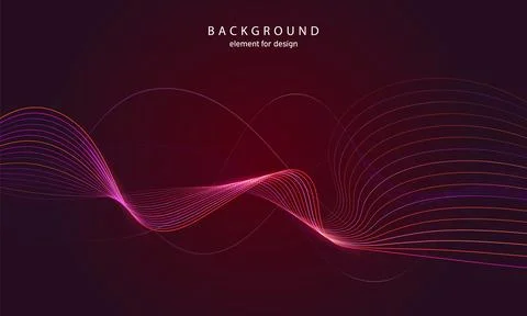 Abstract wave background. Element for design. Digital frequency track equaliz Illustrazione stock