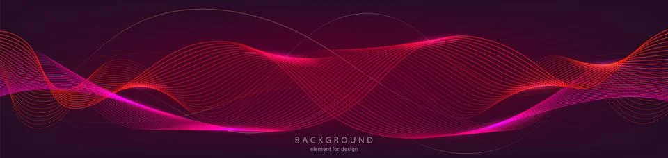 Abstract wave background. Element for design. Digital frequency track equaliz Stock Illustration