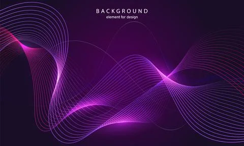 Abstract wave background. Element for design. Digital frequency track equaliz Illustrazione stock