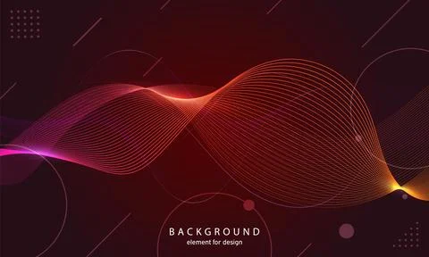 Abstract wave background. Element for design. Digital frequency track equaliz Illustrazione stock