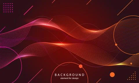 Abstract wave background. Element for design. Digital frequency track equaliz イラスト素材