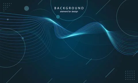 Abstract wave background. Element for design. Digital frequency track equaliz Stock Illustration