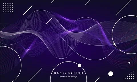 Abstract wave background. Element for design. Digital frequency track equaliz Stock Illustration