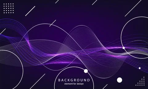 Abstract wave background. Element for design. Digital frequency track equaliz Ilustración de archivo