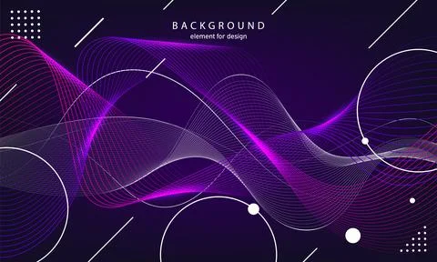 Abstract wave background. Element for design. Digital frequency track equaliz Illustrazione stock