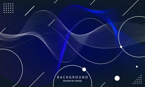 Abstract wave background. Element for design. Digital frequency track equaliz Illustrazione stock