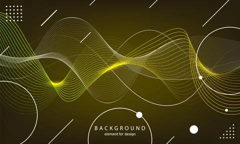 Abstract wave background. Element for design. Digital frequency track equaliz Stock Illustration