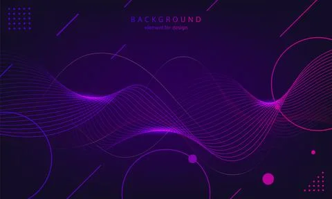 Abstract wave background. Element for design. Digital frequency track equaliz Illustrazione stock