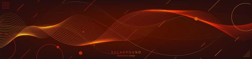 Abstract wave background. Element for design. Digital frequency track equaliz Stock Illustration
