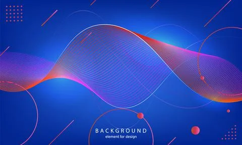 Abstract wave background. Element for design. Digital frequency track equaliz Stock Illustration