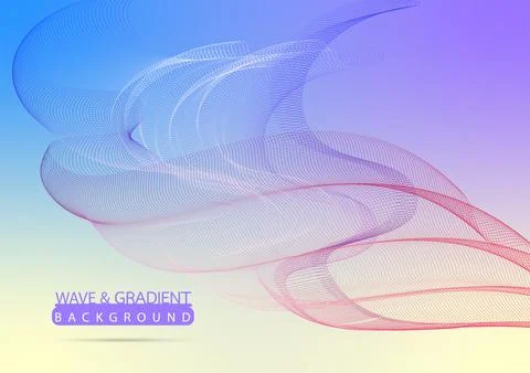 Abstract wave background. Element for design. Vector Illustration. Stock Illustration