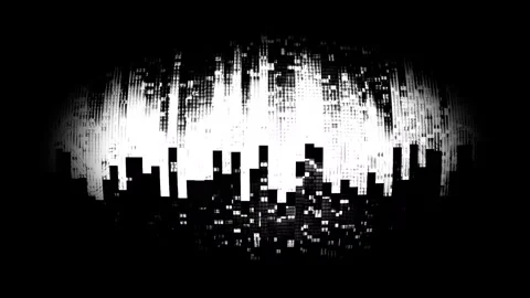 Abstract Wave Background Glitch Horizontal Stock Footage 331097345