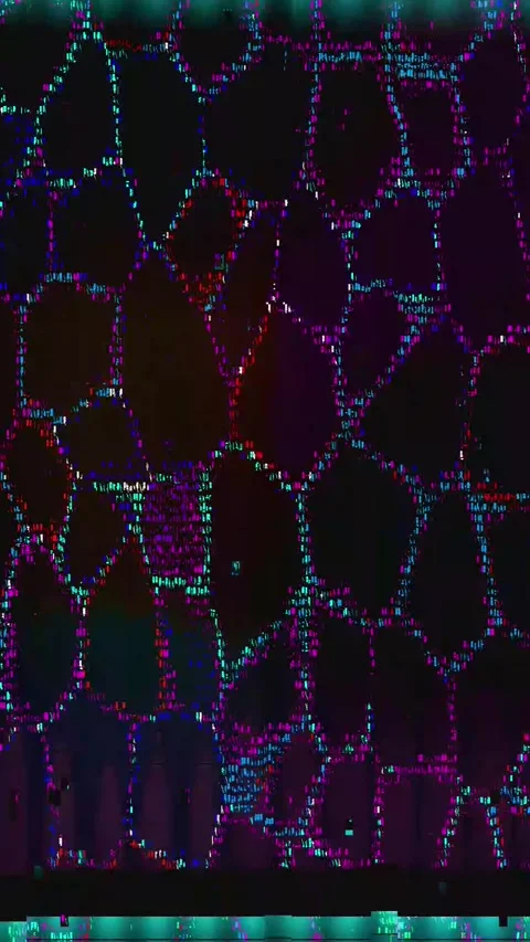 Abstract Wave Background Glitch Vertical Stock Footage 331095485