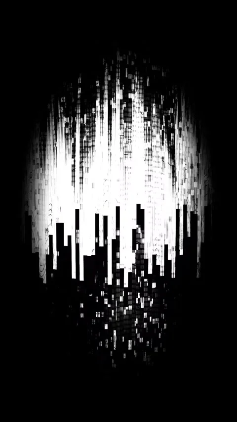 Abstract Wave Background Glitch Vertical Stock Footage 331097349