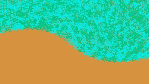 Abstract wave background with green and gold colors Stock Illustration