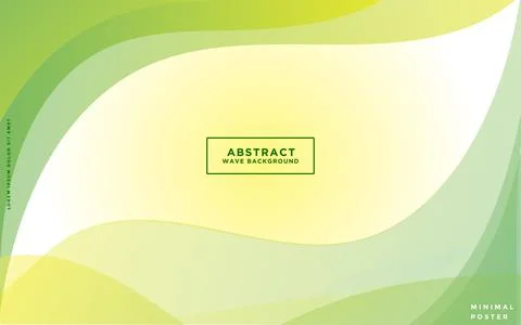 Abstract Wave Background - Green Background Stock Illustration