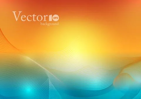 Abstract wave background Stock Illustration