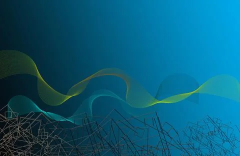 Abstract Wave background Stock Illustration