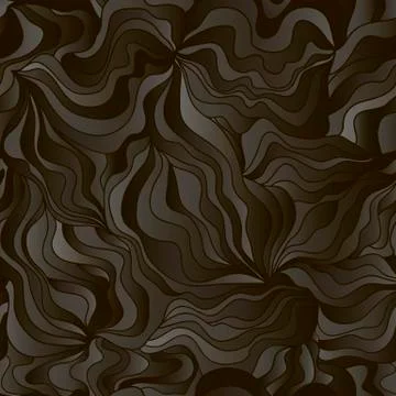 Abstract wave background with imitation of black silk. Template for your desi Stock Illustration
