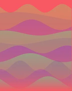 Abstract Wave Background with Layered Colorful Gradients and Fluid Shapes 스톡 일러스트