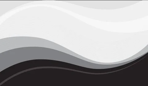 Abstract wave background in monochromatic black and white vector design with Stockillustratie