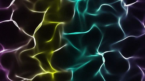 Abstract wave background. Seamless cyclic motion of the videophone. Vídeos de archivo 274467327