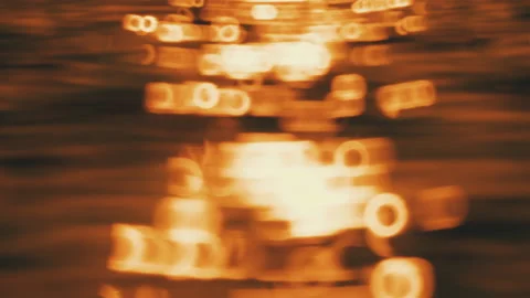 Abstract wave background on the sunset Video stock 242601510