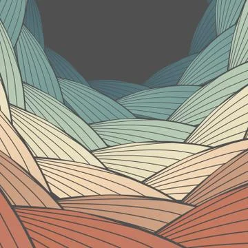 Abstract Wave Background - Vector Illustration Stock Illustration